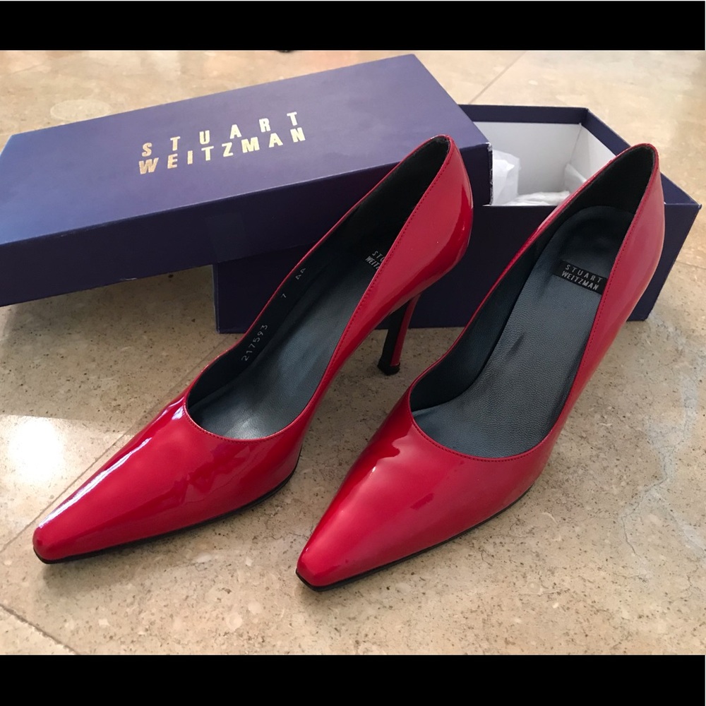 Stuart Weitzman Sexy Red Pumps - Size 7 AA